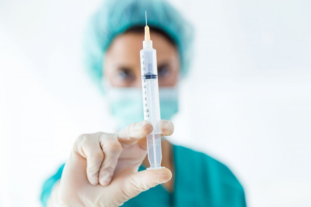 Injected into the joints of collen joints