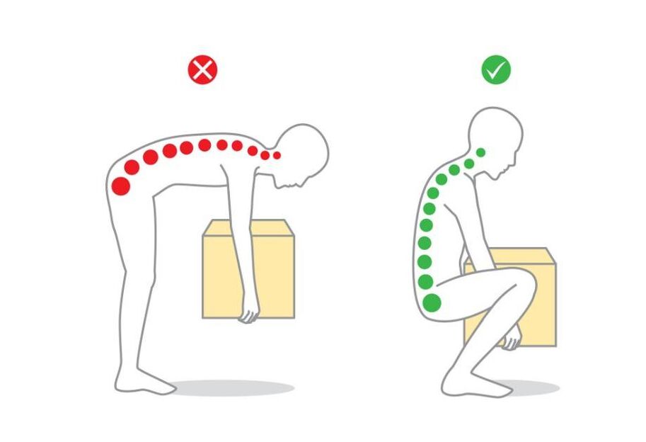 The wrong and right way to lift weights when you have spondylosis